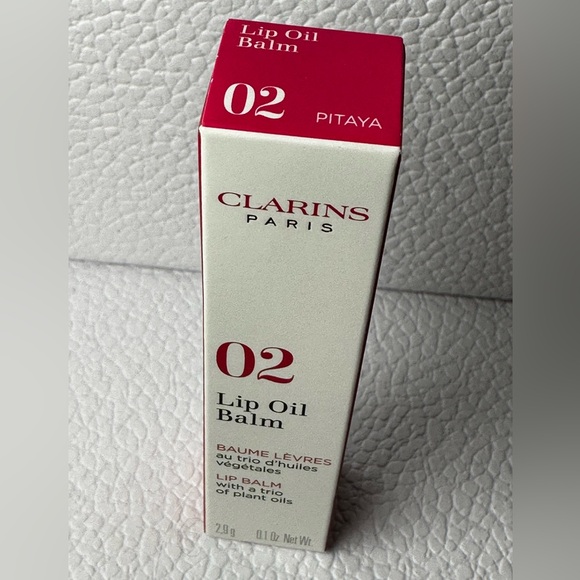 🆕 CLARINS PARIS Lip Oil Balm in Shade: 02 Pitaya NIB - Picture 6 of 9